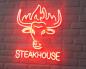 Preview: Steakhouse Neon Led Werbeleuchte für ihr Restaurant, Fastfoodladen!